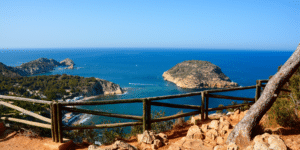 vista de la playa glanadella javea